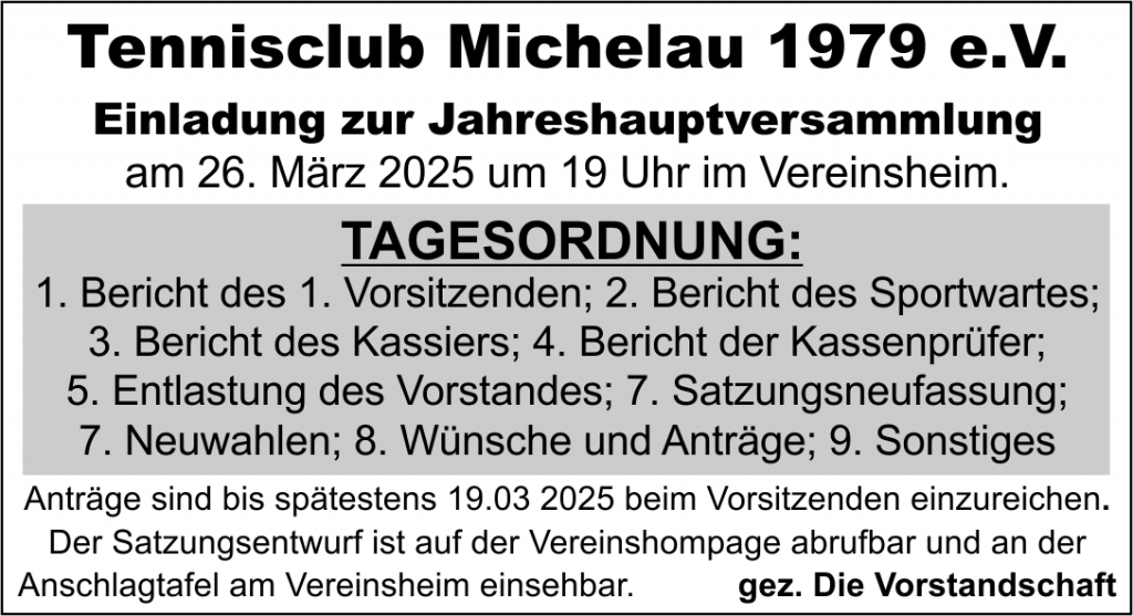 Anzeige_Jahreshauptversammlung_TC_Michelau_2025